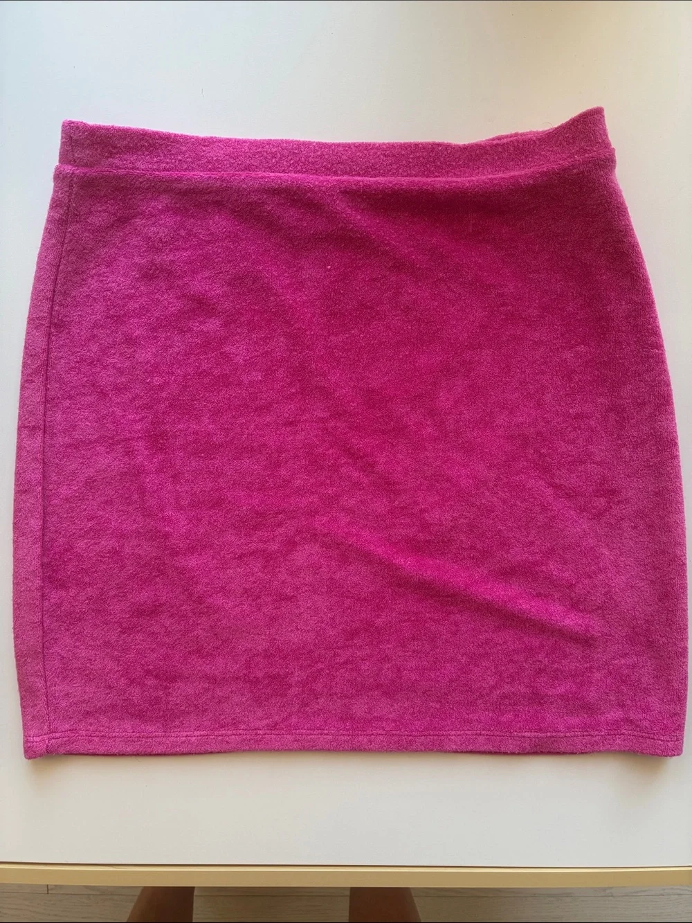 Hot Pink Two-Piece Halter Crop Top and Skirt - Picture 5 of 7